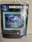 Dimensions New Moonlit Tide Needlepoint #2498 Anthony Casay Ocean Beach Tropical