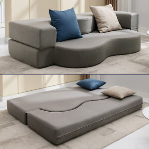 Full/Queen Size Convertible Futon Sofa Bed,Floor Sofa Bed,Foldable Sleeper Sofa