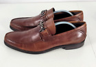 Versace Mens Brown Leather Medusa Loafers Shoes Sz 45 / US 12