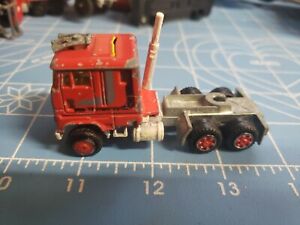 Vintage France Majorette ech. 1/67  semi trailer truck Red Wheels C1