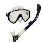 Scuba Dive Lady or Petite Narrow Face Mask Goggle Dry Snorkel Gear Set