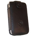 Motorola Black Leather Pouch Case w Belt Clip for RAZR V3m V3i V3s V3t V3r VE465