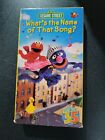Vhs Sesame Street-Whats the Name of That Song & Bonus Lot Of Animation (English)