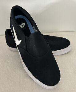 Nike SB Charge CT3523-001 Black & White Slip-On Skate Shoes US Men's 8.5 EUC