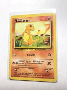 CHARMANDER - 46/102 - Base Set - Pokemon Card - DMG