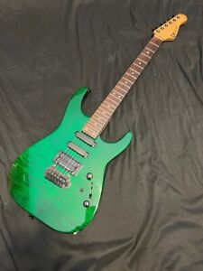 1995 Charvel USA San Dimas III Guitar Transparent Emerald Green 5A Flame Top