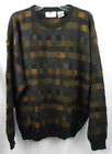 Farah Men's XL Multi Block Natural Color Pattern Acrylic Knit Grandpa Sweater