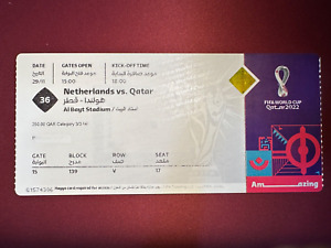 FIFA Qatar 2022 Match# 36 Netherlands vs. Qatar World Cup Ticket
