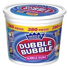 380 Count DUBBLE BUBBLE Original Flavor Bubble Gum 380 Pieces Per Tub