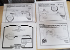 Set of 4-Star Trek Blueprint Sets- Gorn/Kobayashi/Shuttle/K-7  14 Sheets(G-4598)