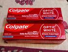 2x Colgate Optic White Stain Remover Baking Soda Mint Toothpaste 4.2oz 12/25