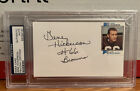 GENE HICKERSON AUTOGRAPHED SIGNED 3X5 INDEX CARD BROWNS PSA/DNA AUTHENTIC