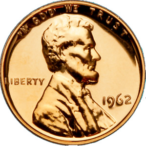 1962 (P) CHOICE Gem Proof Lincoln Memorial Cent RED Penny/MIRROR FINISH Free S&H