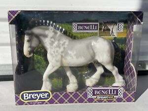 Breyer BENELLI Shire Stallion GLOSSY Breyerfest 2020 Draft Horse