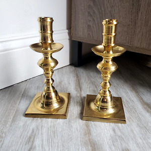 New Listing2 Vintage Brass Candlesticks Candle Holders Decor