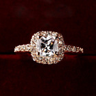 Beautiful Rose Gold GP Princess Cut 2.0 Cts CZ Engagement Wedding Ring RS18