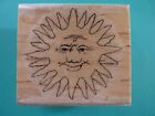 Sun with Face STAMP CABANA Rubber Stamp