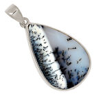 Natural Merlinite Dendritic Opal 925 Sterling Silver Pendant Jewelry ALLP-24741