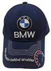 BMW Hat Cap Navy Blue Boating Strapback Embroidered One Size Cotton