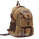 KAUKKO Men Canvas Backpack Laptop School Satchel Travel camping Bag Rucksack 316