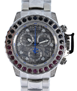 Men's 47mm Invicta Subaqua LE Diamond Sapphire Ruby Meteorite Watch! Ref: 16743!