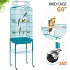 Parakeet Cage Cockatiel Cage Medium Small Bird Cage with Stand & Slide-out Tray