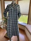 LL Bean Flannel Nightgown Women’s Size Petite Small Plaid Cotton