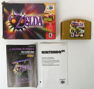 The Legend of Zelda: Majora's Mask (Nintendo 64, N64) w/ Box, Inserts - TESTED