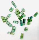Lot (22) Pieces Loose Natural Green Tourmaline Beads 66.1ct
