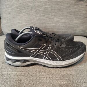 Asics Gel Kayano 27 Men's Running Shoes 1011B130 Black/Pure Silver Size 12 US