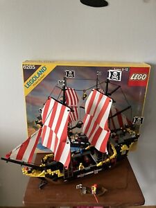 Lego Legoland 6285 Pirates - Black Seas Barracuda (1989) Box Instructions