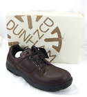 Dunham Mens Brown Leather Waterproof Oxford Padded Shoe Windsor 8000BP Sz 10 4E