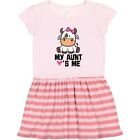 Inktastic My Aunt Loves Me Girl Cow Toddler Dress Auntie From Clothes Hws