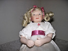 VTG Bisque Porcelain Baby Face Creepy Doll Shelf Sitter 8