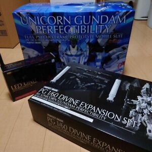 PG 1/60 Unicorn Gundam Perfectibility & Divine Expansion & LED Unit FULL SET