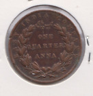 INDIA British 1/4 Anna 1835 East India Company, nice grade (Z719)