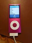 Apple 8GB iPod Nano - 4th Generation Lot of 2 - Blue & Pink A1285