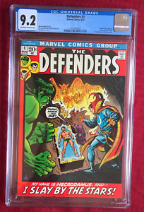 Defenders #1 CGC 9.2 1972 Marvel Off-White to White  1st Appearance Necrodamus