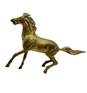 New ListingVintage Solid Brass Galloping Mustang Horse Sculpture Statue Figurine 8