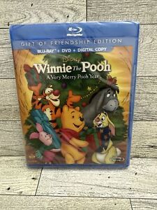 Winnie the Pooh: A Very Merry Pooh Year (Blu-ray + DVD + Digital Code, 2002) NEW