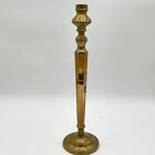 New ListingVintage Solid Brass Candlestick Handmade in India 18” Tall Hexagon Stem Heavy