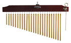 Tycoon 25 Gold Chimes with Brown Finish Wood Bar