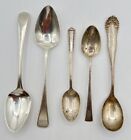 New ListingAssorted Lot Of 5 Sterling Silver Spoons