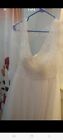 wedding dress size 10 white only used once for my wedding day long sleeve