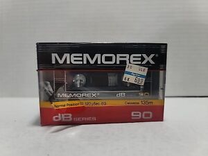 New ListingLot of 5 Memorex dBS 90 Minute Blank Audio Cassette Tapes Factory Sealed