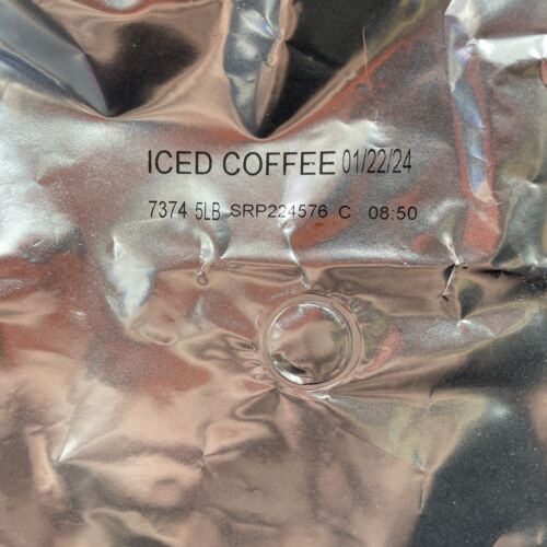 (1) Starbucks Iced Coffee cold brewed Whole Bean 5 Pound Bag