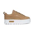 Puma Mayze Layers Platform  Womens Brown, White Sneakers Casual Shoes 39069901
