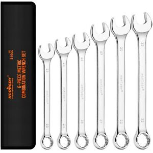 Large Wrench Set With Rolling Pouch | Metric | 6piece | 23mm 24mm 26mm 27mm 30mm