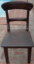 Vintage Solid Wood Side Chair – VGC – DARK GLOSSY FINISH – GREAT FOR DESK