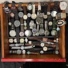 LARGE VINTAGE RETRO MOD MENS MIXED WATCH JUNK LOT 80’s 90’s STYLES UNISEX AS IS